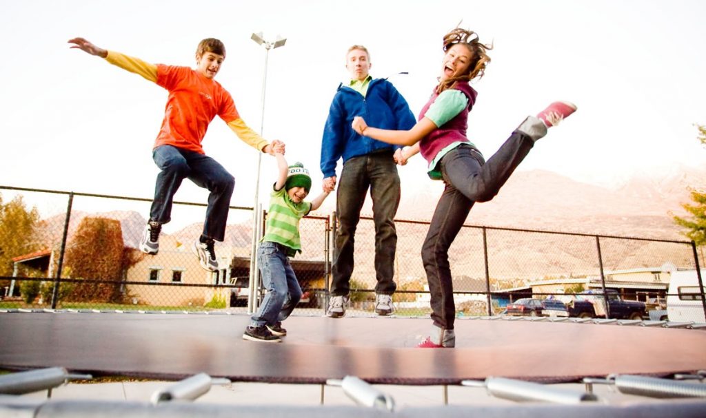 Trampoline: exercise and good mood for the whole family